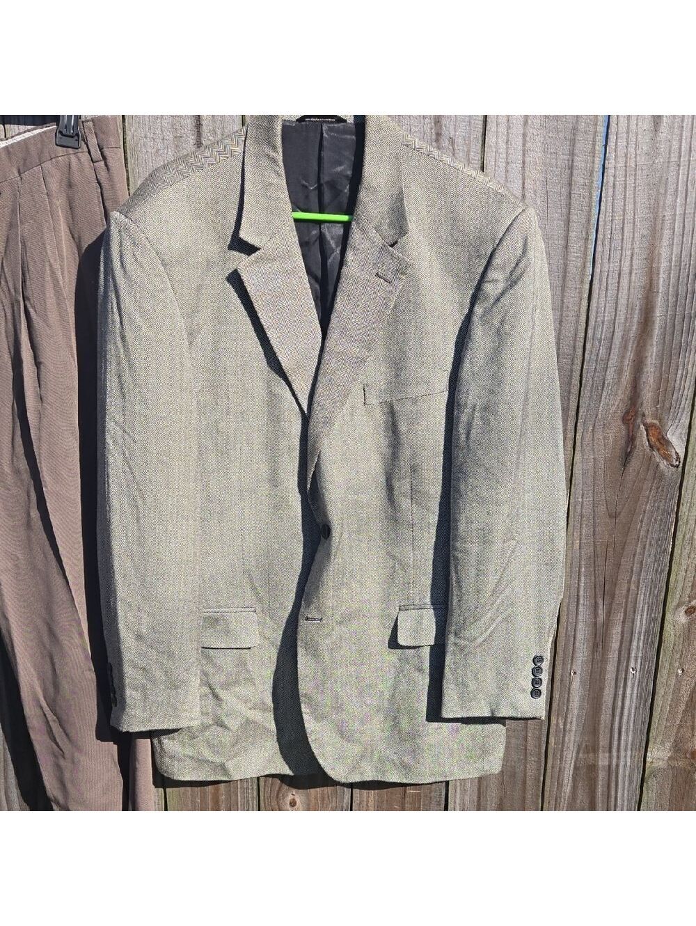 Andrew Fezza Textured Gray Blazer for Men